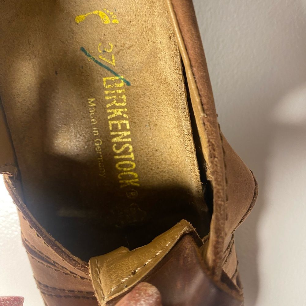 Birkenstock Tan Leather Sandals for Women - Picture 6 of 7